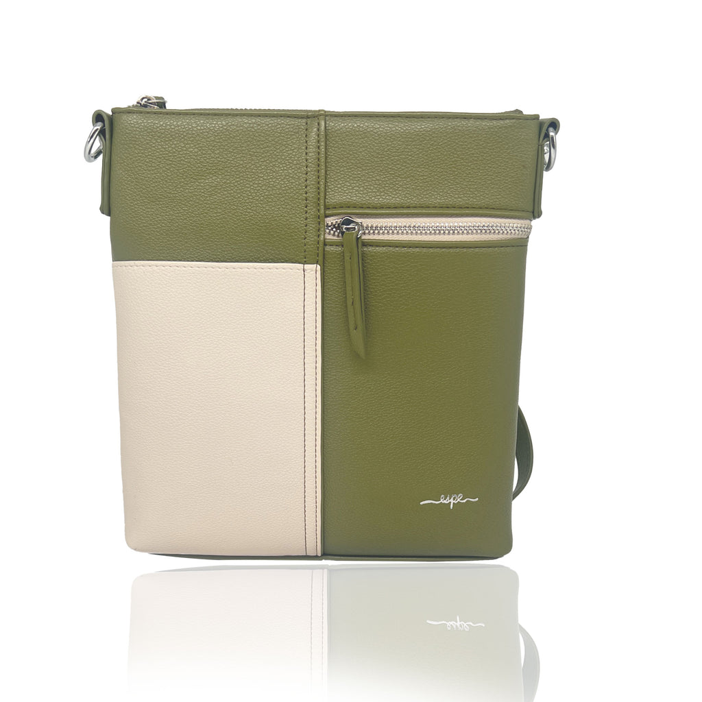 Shop Now Barrie Structured Two-Tone Crossbody Bag – Espe Vegan Corp
