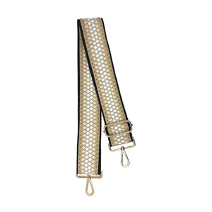 Nicks woven strap - light gold hardware