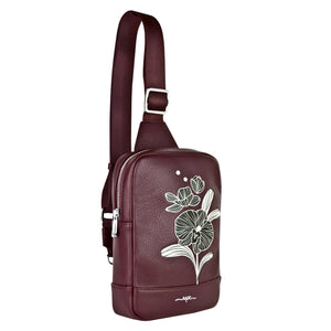 Orchid sling bag