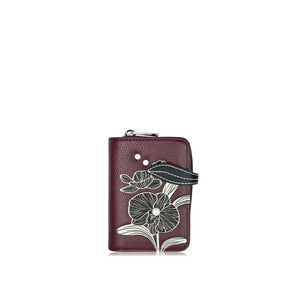 Orchid small zip wallet